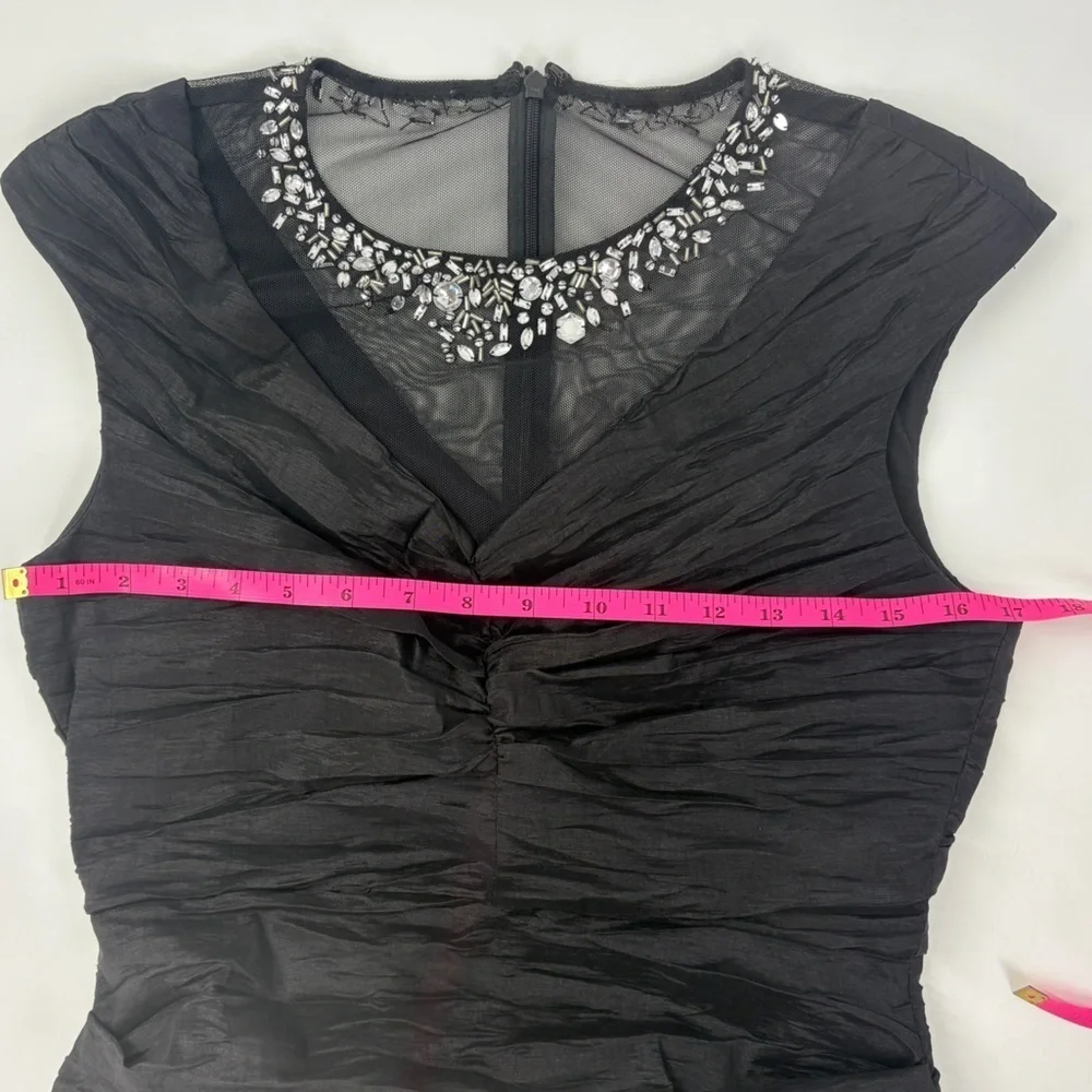 Collections By Lourea Crinkle V Shaped Cocktail Formal Dress- Size 8 - Picture 4 of 6